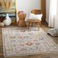 Surya Reina REN-2307 Light Gray, Cream, Denim, Rust, Mustard and Olive 5" x 7"5" Area Rug, , large