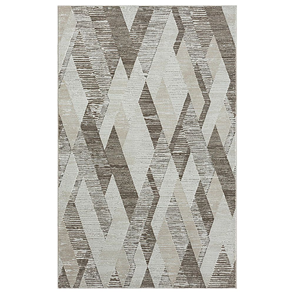 L&R Resources Brisbane Geometric Gray 7"9" x 9"9" Area Rug, , large