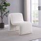 Coaster Drayton Upholstered Curved Accent Armless Chair in Ivory, , large