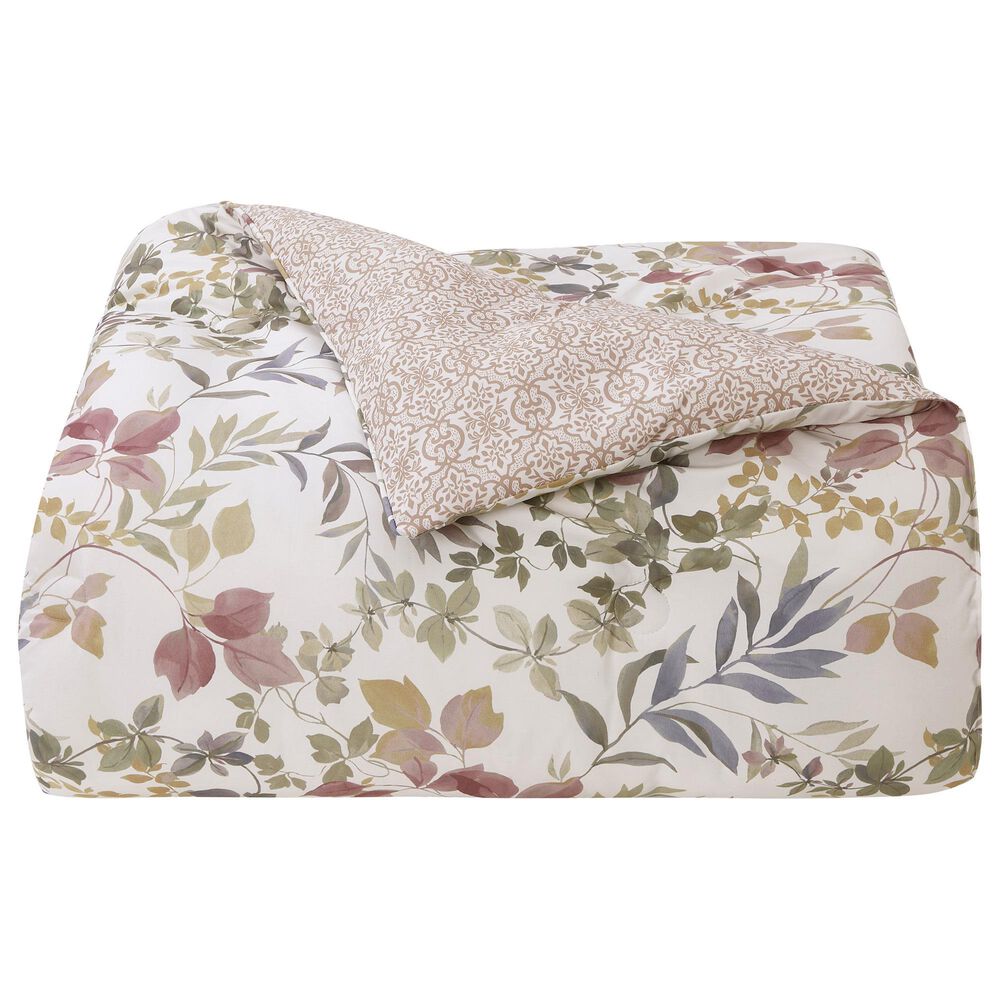 Royal Court Rosewood 4-Piece Full Comforter Set in Rose, , large