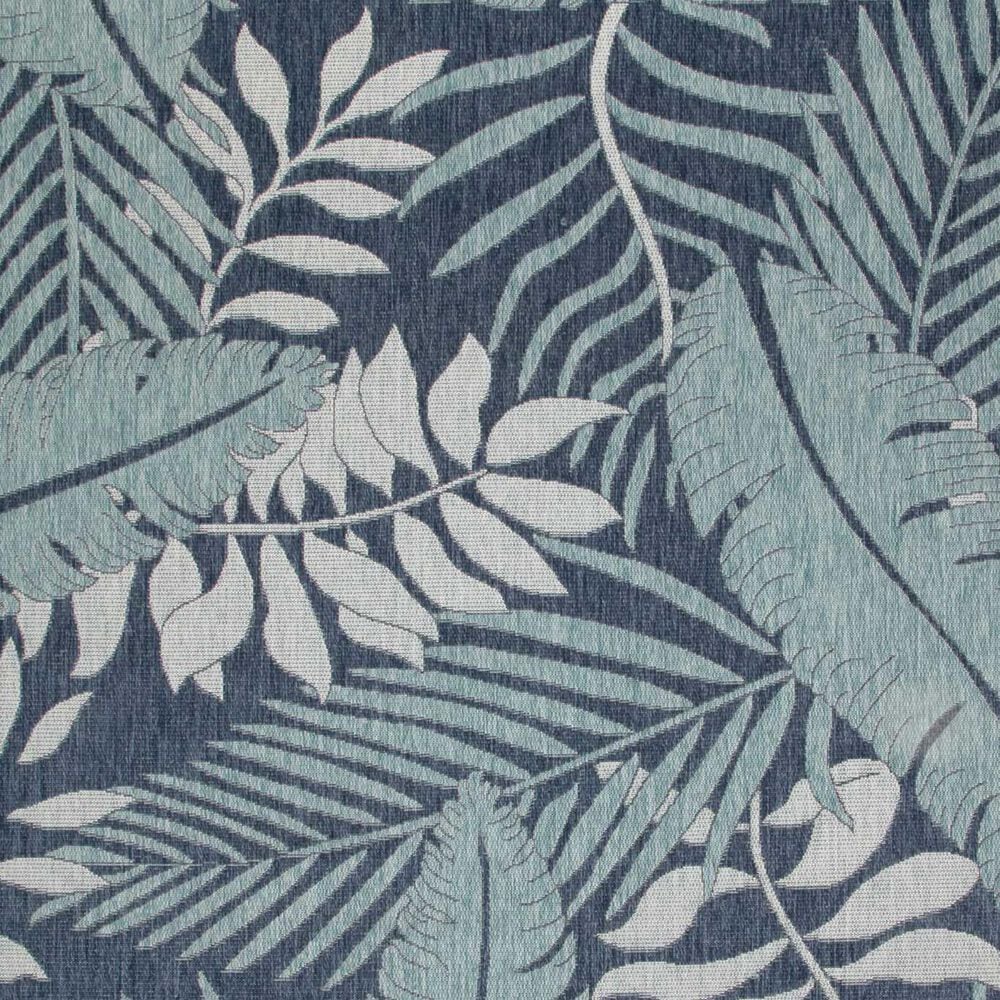 Nourison Garden Oasis GOA02 Navy 4&#39; Round Indoor/Outdoor Area Rug, , large
