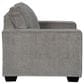 Ashley Altari Chair and Ottoman in Alloy, , large