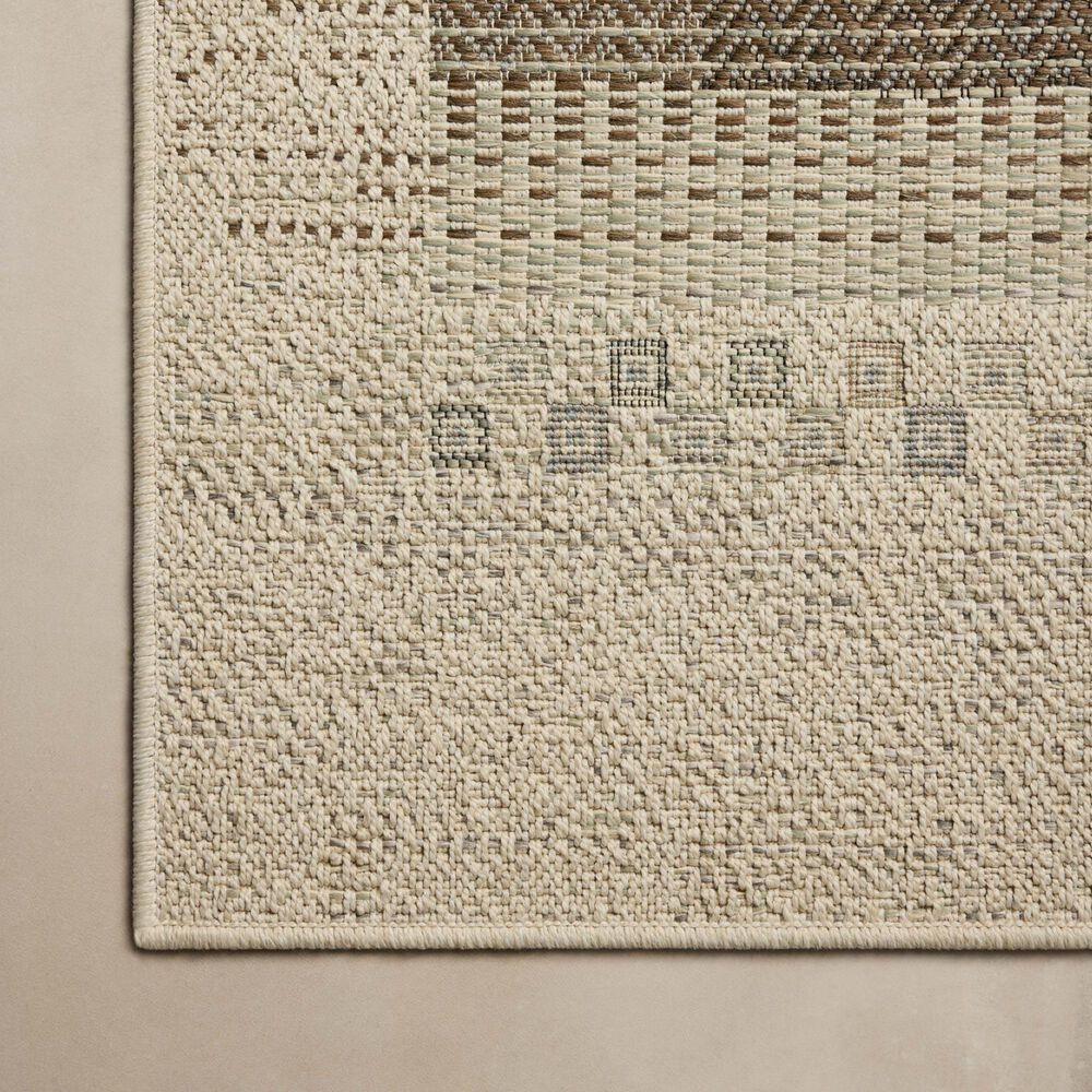 Loloi Saylor Ivory and Earth 9'2" x 13' Indoor/Outdoor Area Rug, , large