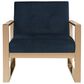 Safavieh Vasco Accent Chair in Navy Velvet, , large