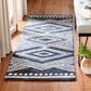 Safavieh Micro-Loop MLP156N 2"6" x 9" Navy and Ivory Runner, , large