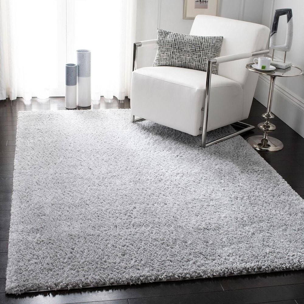 Safavieh August Shag AUG900G 4&#39; x 6&#39; Silver Area Rug, , large