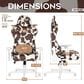 Rta Products Llc Cow Gaming Chair in Chocolate and White, , large