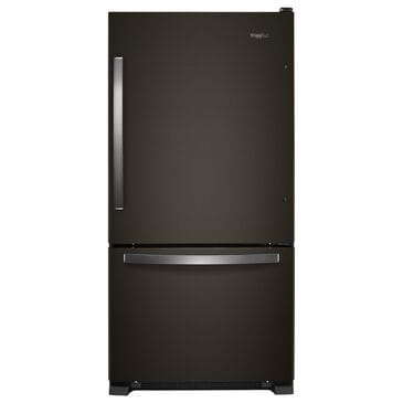 Whirlpool 22.1 Cu. Ft. Bottom Freezer Refrigerator in Black Stainless, , large