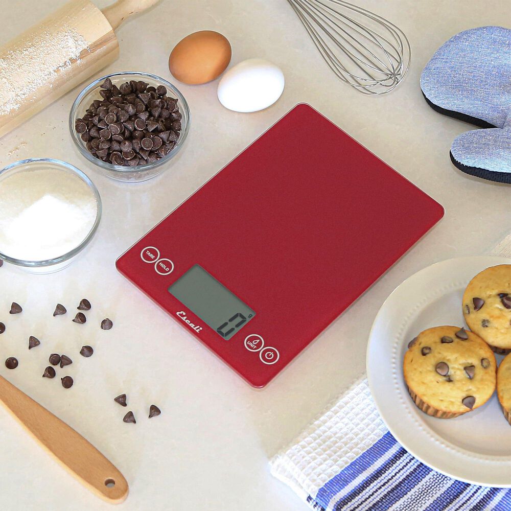 Kitchen Supply Arti Glass Kitchen Scale in Rio Red, , large