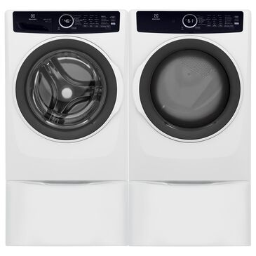 Electrolux 4.5 Cu. Ft. Front Load Washer and Electric Dryer Laundry Pair with Pedestals in White, , large