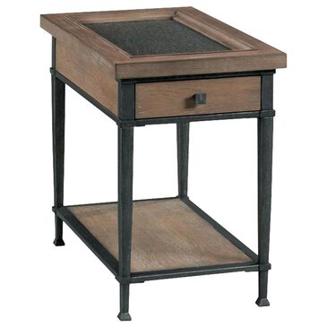 Hammary Austin Chairside Table in Medium Brown with Glaze, , large