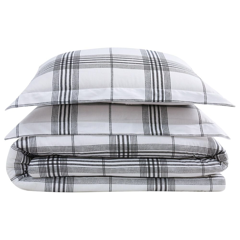 Pem America Cottage Classics Cottage 3-Piece Full/Queen Comforter Set in White and Black, , large