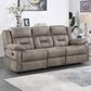 Steve Silver Abilene Manual Reclining Sofa with Drop-Down Console in Tan, , large