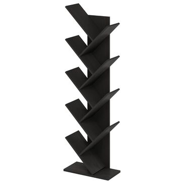 Homlux 9-Tier Shelf Tree Bookcase in Espresso, , large