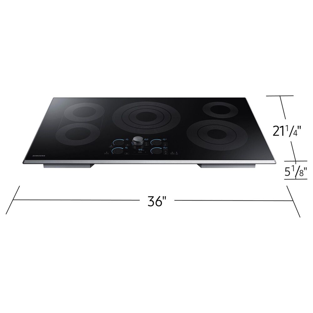 Samsung Bespoke 2-Piece Kitchen Package with White Bespoke 30" Combination Wall Oven and Stainless Steel 36" Electric Cooktop, , large