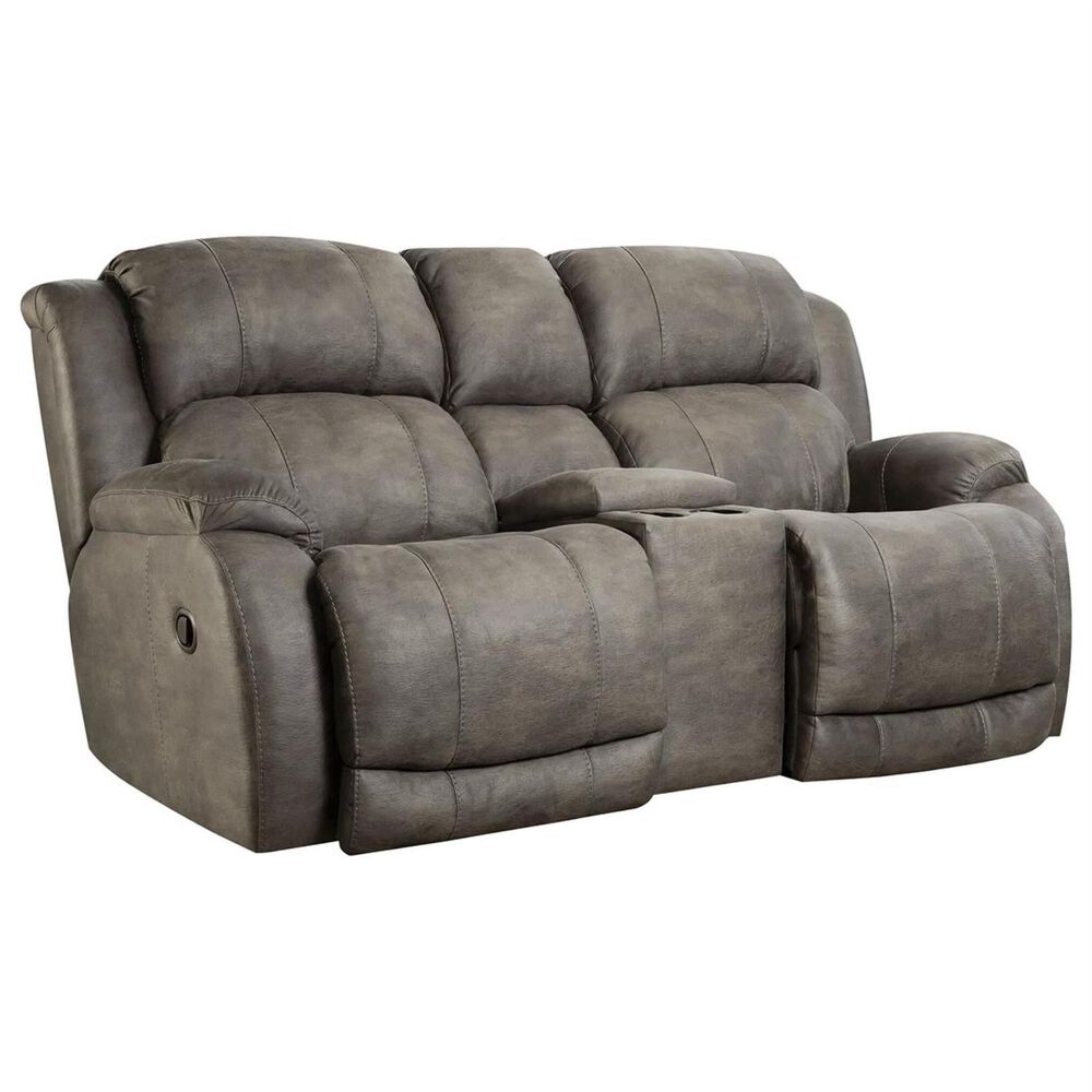 HomeStretch Denali 3-Piece Manual Reclining Living Room Set in Grey, , large