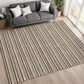 Dalyn Rug Company Soft Essentials Striped Chocolate 10" x 14" Indoor/Outdoor Area Rug, , large