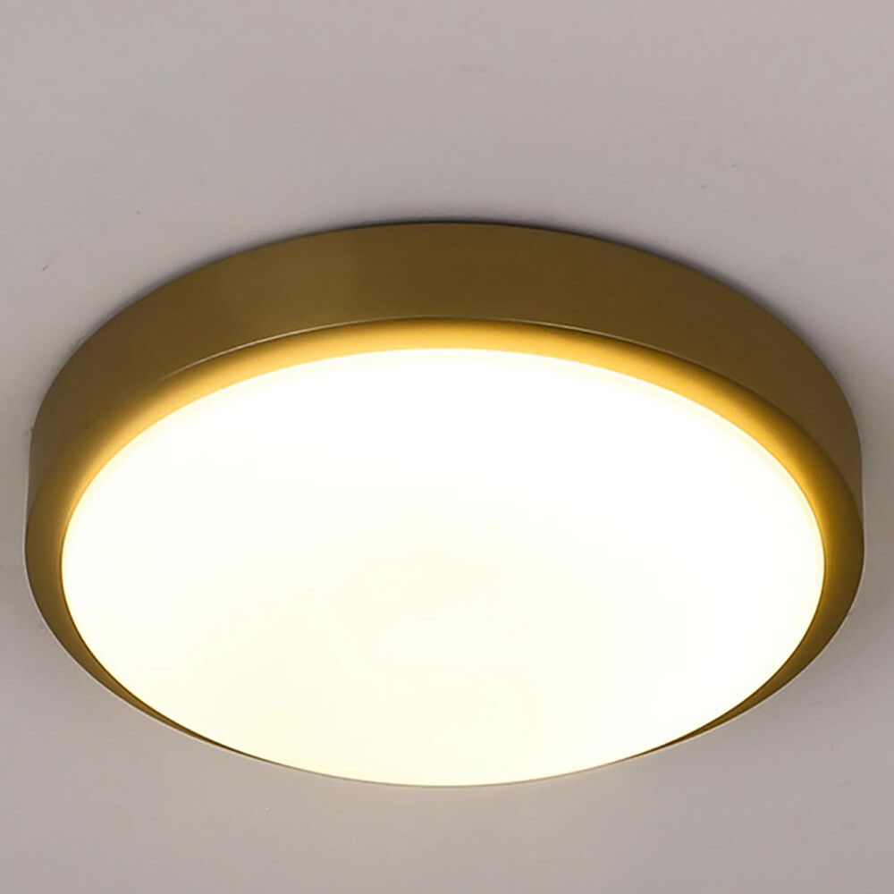 Golden Lighting 10&quot; Gabi Flush Mount in Brushed Champagne Bronze, , large