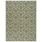 Nourison Horizon HOZ01 Green 6" x 9" Indoor/Outdoor Area Rug, , large