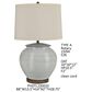 Porch View River Ginger Jar Table Lamp in White, , large