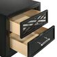 New Heritage Design Obsidian 4-Piece King Bedroom Set in Black, , large