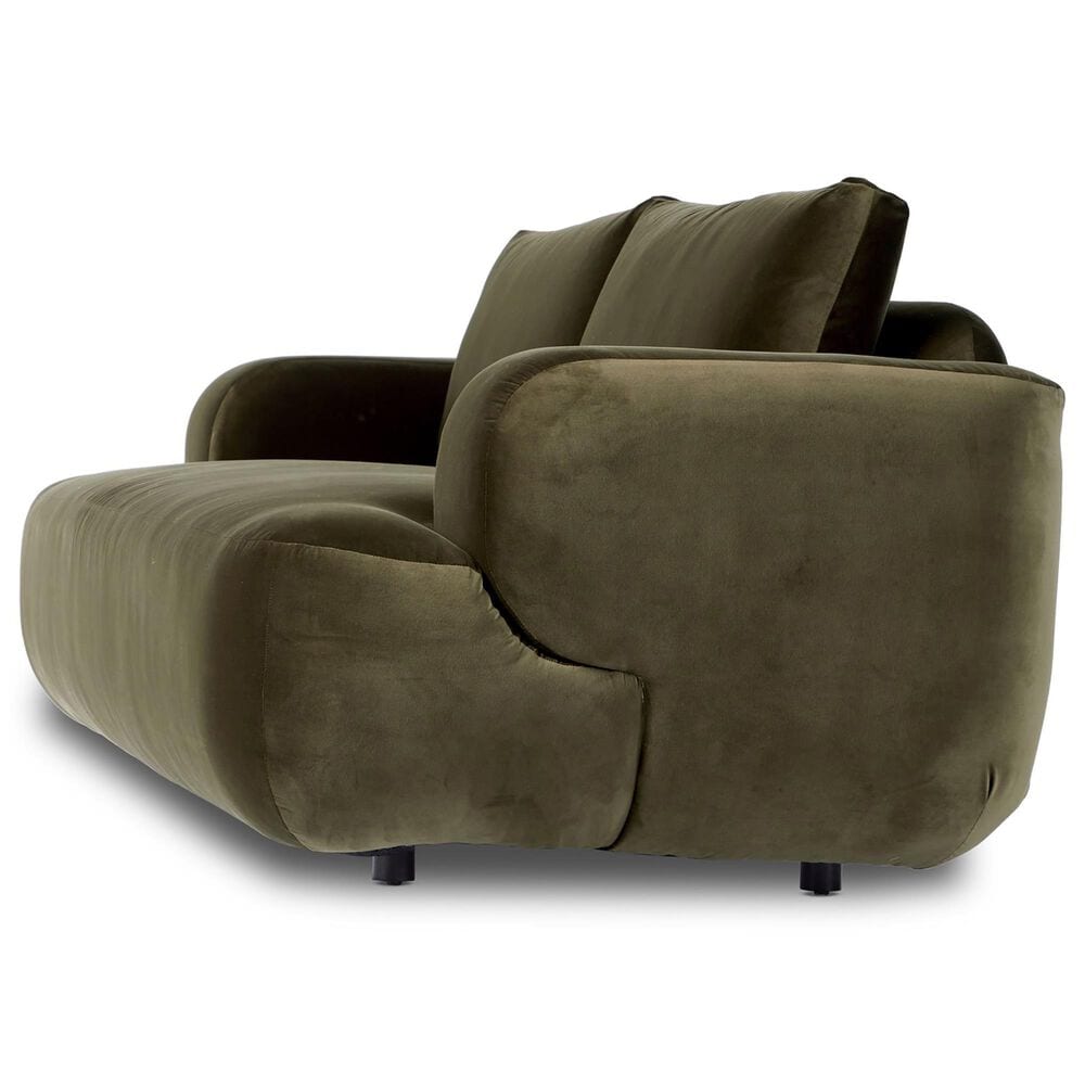 Four Hands Centrale Benito Stationary Sofa in Surrvey Olive, , large