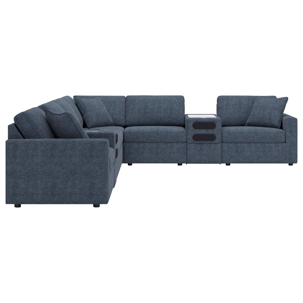 Ashley Modmax 8-Piece Reversible L-Shaped Sectional with Audio Consoles in Ink, , large