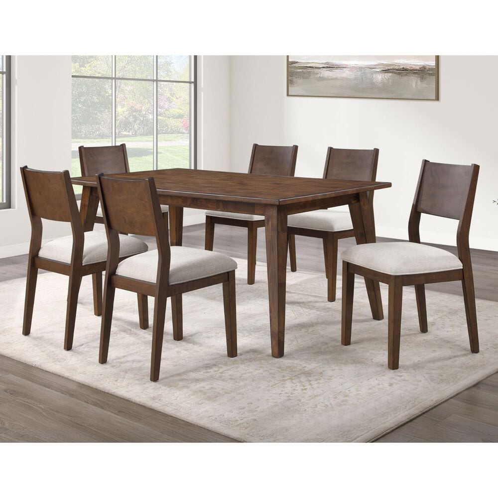 Steve Silver Canton 72&quot; Rectangular Dining Table in Brown Cherry - Table Only, , large