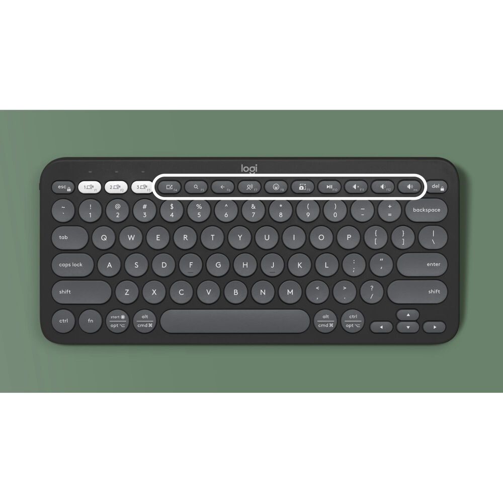 Logitech Pebble Keys 2 K380s Bluetooth Keyboard in Tonal Graphite, , large