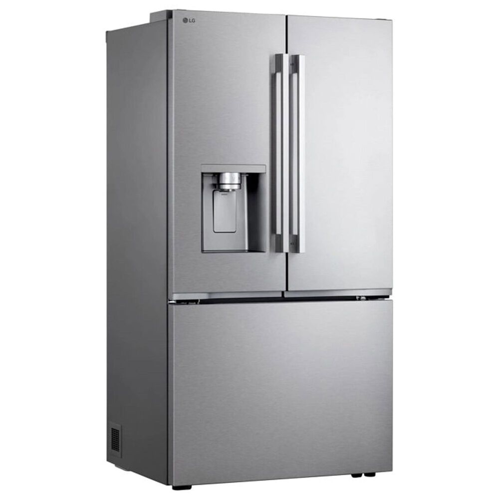 LG 23.7 Cu. Ft. 3-Door French Door Refrigerator with Zero Clearance in PrintProof Stainless Steel, , large