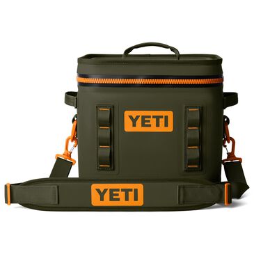 YETI Hopper Flip 12 Soft Cooler in Olive and King Crab Orange, , large