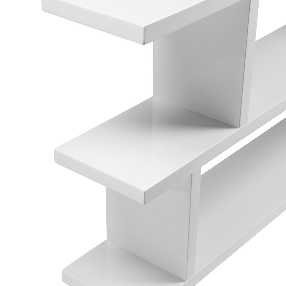 Moe's Home Collection Miri Small Wall Shelf in White NFM