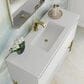 James Martin Vanities Mantova 47.3" Single Vanity in Glossy White and Champagne Brass with 3 cm Glossy White Composite Stone Top and Rectangular Sink, , large