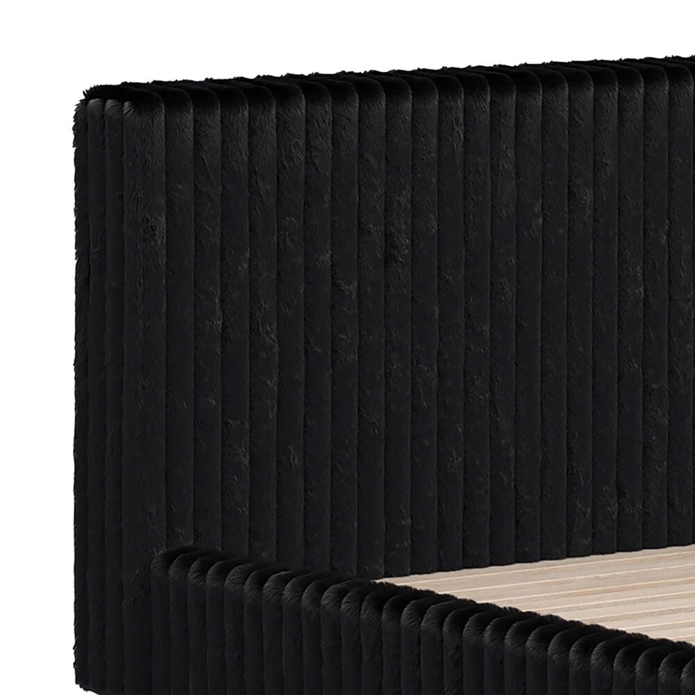 Ashley Zuraleus California King Upholstered Platform Bed in Black, , large