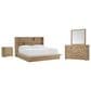 Riva Ridge Modern Loft 4-Piece Queen Platform Bedroom Set in Khaki, , large