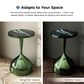 Furniture of America Gleam Round End Table in Polished Green, , large