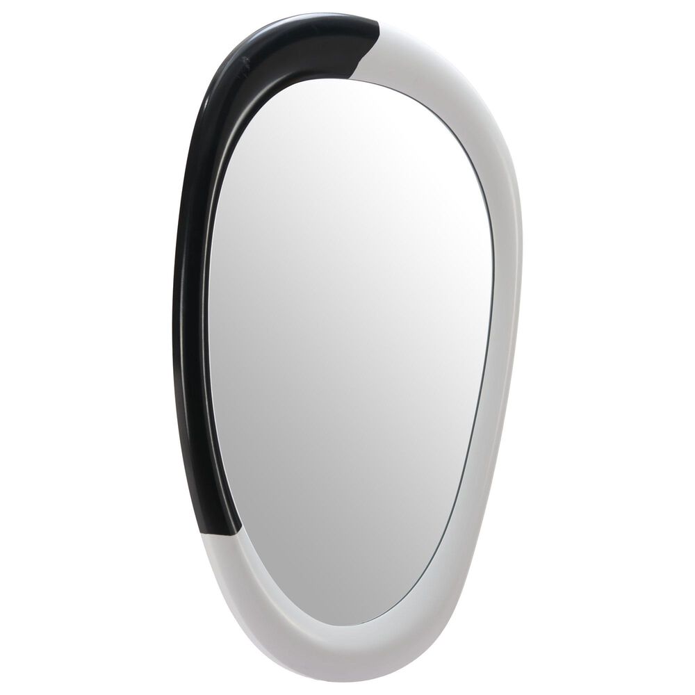 Zuo Modern Muna Wall Mirror in Black and White, , large