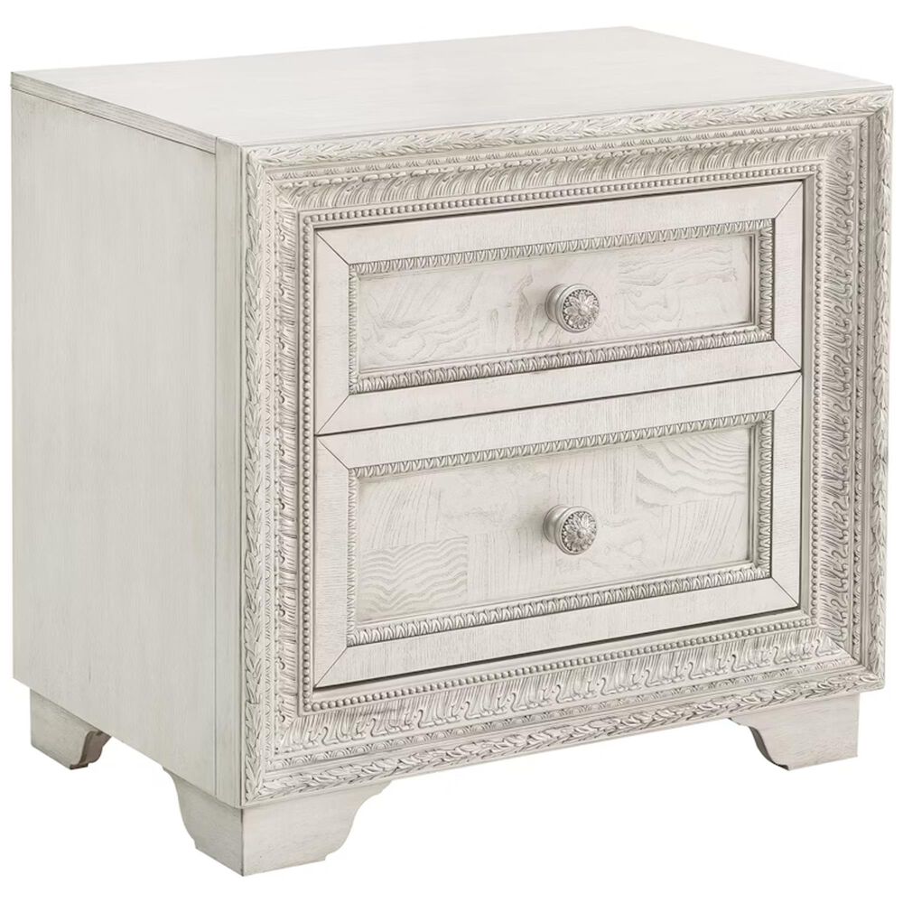 Chapel Hill Camila 3-Piece Queen Bedroom Set in White and Silver, , large