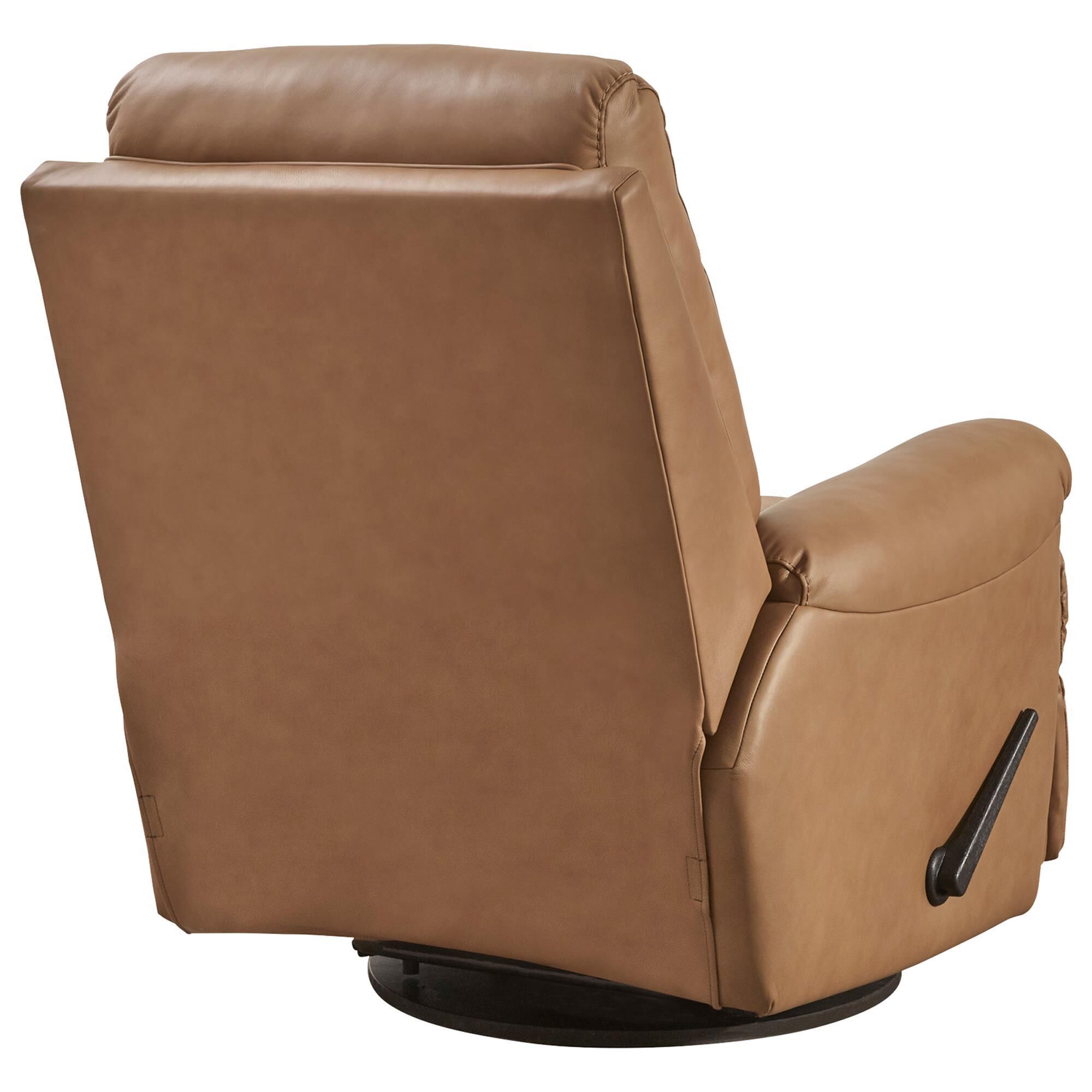 Ashley Flynwood Manual Swivel Glider Recliner in Butternut