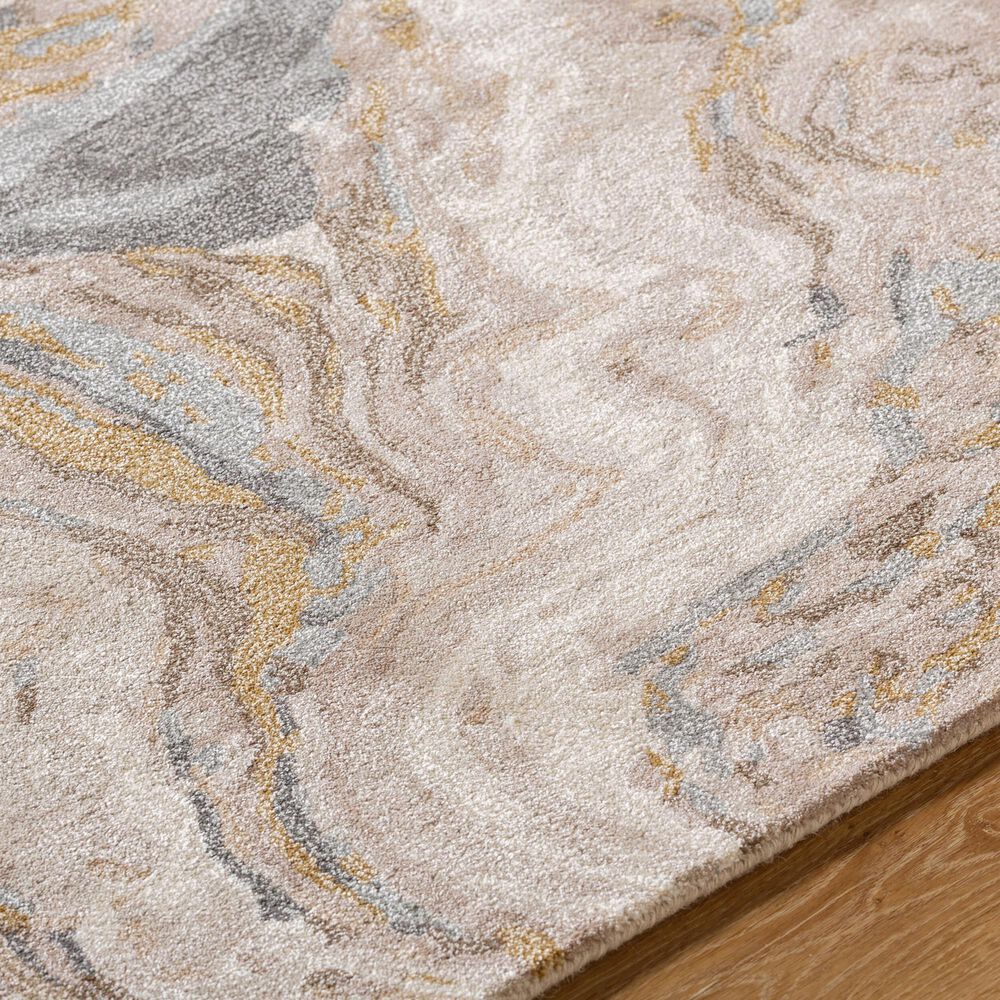 Surya Kavita Khaki, Prairie Dust, Ash and Nickel 10&#39; x 14&#39; Area Rug, , large