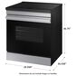 Samsung Bespoke Bespoke 6.3 Cu. Ft. Smart Slide-In Induction Electric Range with Anti-Scratch Glass Cooktop in Stainless Steel, , large