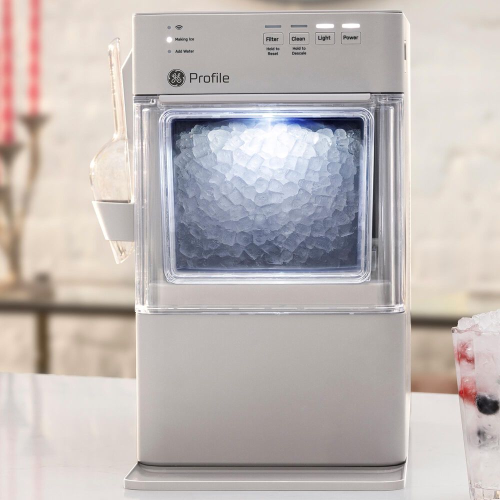 GE Profile Opal Mini Nugget Ice Maker in Stone Gray, , large