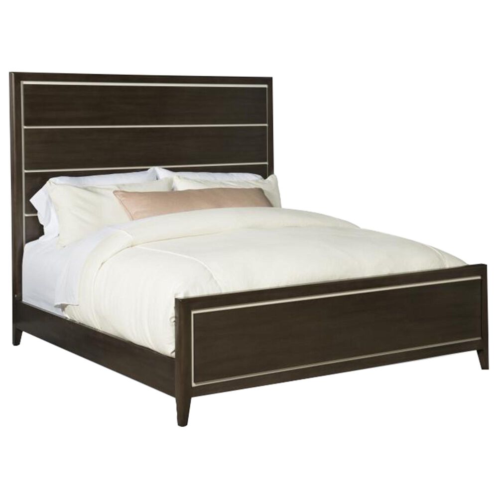 Century  Aria Queen Bed in Brownstone and Oxford White, , large
