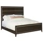 Century  Aria Queen Bed in Brownstone and Oxford White, , large