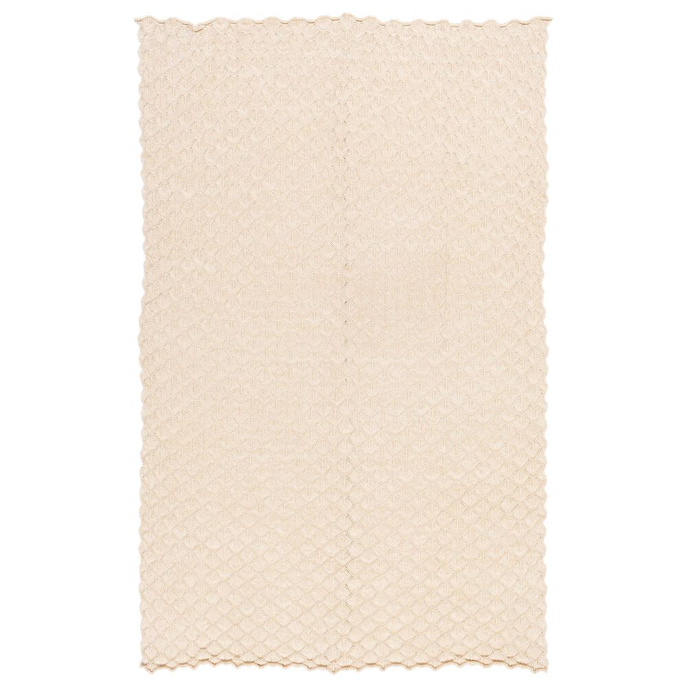 Surya Inc Captiva 50" x 70" Throw in Champagne, , large