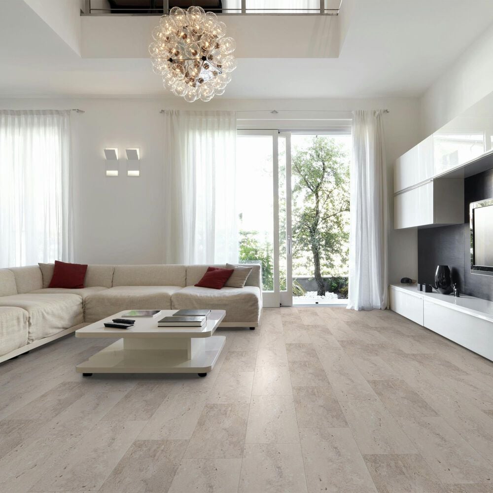 Fuzion SmartDrop Fossil 12&quot; x 24&quot; Luxury Vinyl Tile, , large