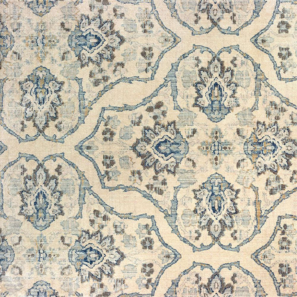Oriental Weavers Pandora 5502W 9&#39;10&quot; x 12&#39;10&quot; Ivory and Blue Area Rug, , large