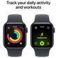 Apple Watch SE 3 (GPS) 40mm Aluminum Case with Sport Band - S/M in Midnight and 2-Year AppleCare+, , large