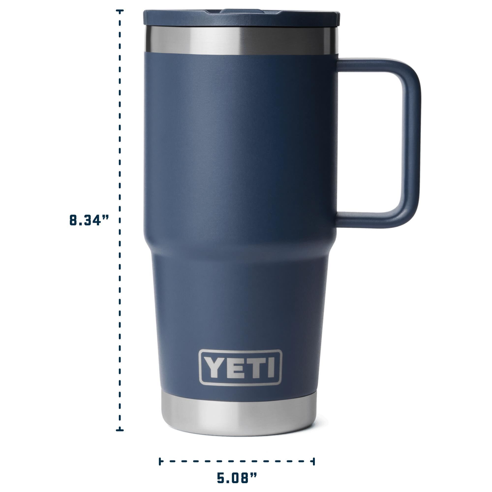 YETI Rambler 20 Oz Travel Straw Mug with Color-Matched Straw Lid