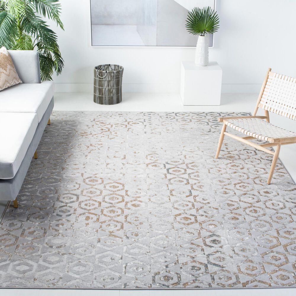 Safavieh Orchard 8&#39; x 10&#39; Grey and Gold Area Rug, , large